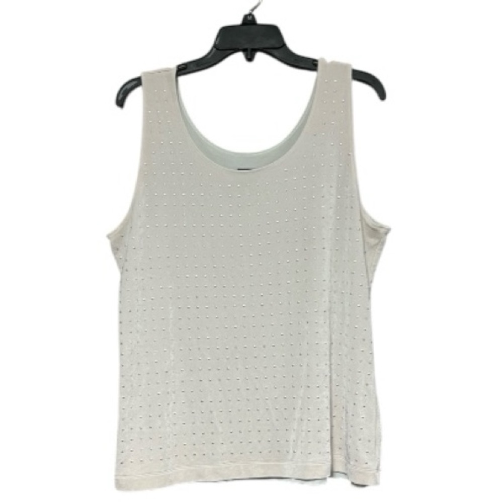 Chico’s Travelers Stud Women Tan Top